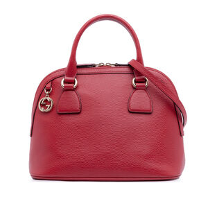 Pre-Loved Gucci Small Dollar Calfskin GG Charm Dome Satchel